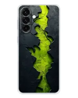 Чехол для Samsung Galaxy A17 с картинкой «Салатовый разлом скалы»