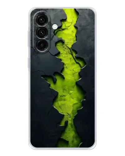 Чехол для Samsung Galaxy A17 с картинкой «Салатовый разлом скалы»
