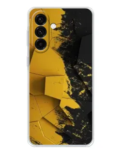 Чехол для Samsung Galaxy A17 с картинкой «Золотые осколки геометрии»