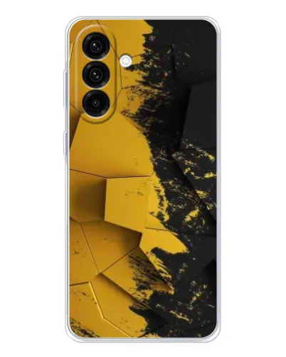 Чехол для Samsung Galaxy A17 с картинкой «Золотые осколки геометрии»