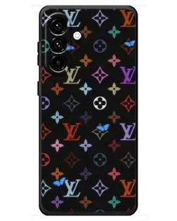 Чохол для Samsung Galaxy A18 4G з картинкою «Кольорова монограма LV»