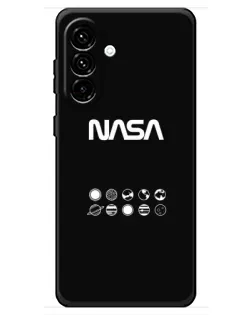Чехол для Samsung Galaxy A18 4G с картинкой «NASA — технический принт» Чехол для Samsung Galaxy A18 4G с картинкой «NASA — технический принт»