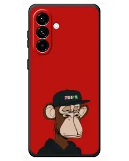 Чохол для Samsung Galaxy A18 4G з картинкою «Bored Ape — червоний фон» Чохол для Samsung Galaxy A18 4G з картинкою «Bored Ape — червоний фон»