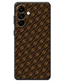 Чохол для Samsung Galaxy A18 4G з картинкою «Gucci — золоті діагоналі»