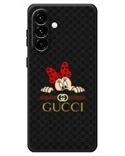 Чохол для Samsung Galaxy A18 4G з картинкою «Мінні Маус Gucci — чорний»
