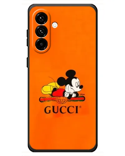 Чехол для Samsung Galaxy A18 4G с картинкой «Микки Маус Gucci — оранж» Чехол для Samsung Galaxy A18 4G с картинкой «Микки Маус Gucci — оранж»
