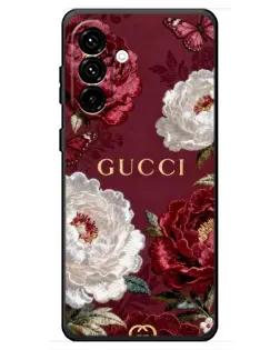 Чохол для Samsung Galaxy A18 4G з картинкою «Gucci — бордові троянди»