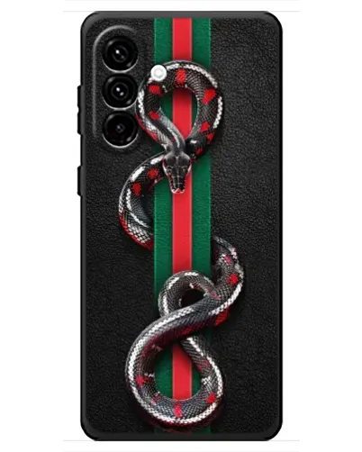 Чехол для Samsung Galaxy A18 4G с картинкой «Gucci — змея на полосе» Чехол для Samsung Galaxy A18 4G с картинкой «Gucci — змея на полосе»