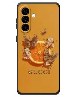 Чохол для Samsung Galaxy A18 4G з картинкою «Gucci — золоті метелики»