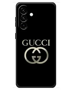 Чохол для Samsung Galaxy A18 4G з картинкою «Gucci — золото на чорному»