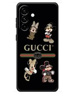Чохол для Samsung Galaxy A18 4G з картинкою «Gucci — герої Disney та монограма»