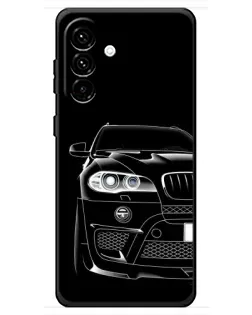 Чехол для Samsung Galaxy A18 4G с картинкой «Темный силуэт BMW» Чехол для Samsung Galaxy A18 4G с картинкой «Темный силуэт BMW»