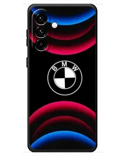 Чехол для Samsung Galaxy A18 4G с картинкой «Логотип BMW и неоновые дуги» Чехол для Samsung Galaxy A18 4G с картинкой «Логотип BMW и неоновые дуги»