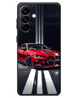 Чехол для Samsung Galaxy A18 4G с картинкой «Красная BMW на дороге» Чехол для Samsung Galaxy A18 4G с картинкой «Красная BMW на дороге»