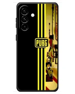 Чехол для Samsung Galaxy A18 4G с картинкой «PUBG — камуфляжный шлем»