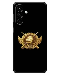 Чехол для Samsung Galaxy A18 4G с картинкой «PUBG — оранжевый градиент»