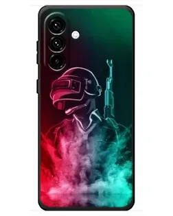 Чехол для Samsung Galaxy A18 4G с картинкой «PUBG — огненный воин»