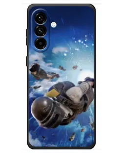 Чехол для Samsung Galaxy A18 4G с картинкой «Десант PUBG — прыжок»