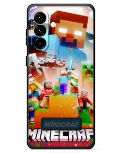 Чехол для Samsung Galaxy A18 4G с картинкой «Minecraft герои игры» Чехол для Samsung Galaxy A18 4G с картинкой «Minecraft герои игры»