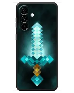 Чехол для Samsung Galaxy A18 4G с картинкой «Алмазный меч неон» Чехол для Samsung Galaxy A18 4G с картинкой «Алмазный меч неон»