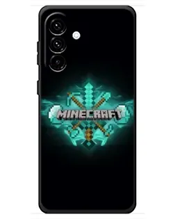Чехол для Samsung Galaxy A18 4G с картинкой «Minecraft Diamond лого» Чехол для Samsung Galaxy A18 4G с картинкой «Minecraft Diamond лого»