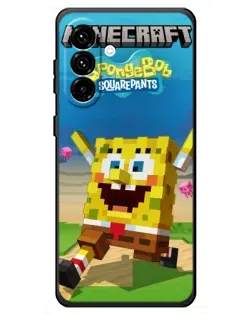 Чехол для Samsung Galaxy A18 4G с картинкой «Губка Боб Minecraft» Чехол для Samsung Galaxy A18 4G с картинкой «Губка Боб Minecraft»