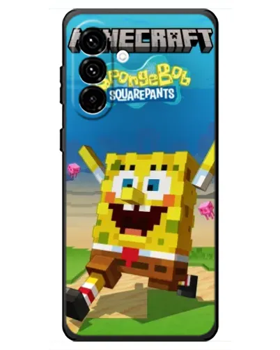 Чехол для Samsung Galaxy A18 4G с картинкой «Губка Боб Minecraft» Чехол для Samsung Galaxy A18 4G с картинкой «Губка Боб Minecraft»