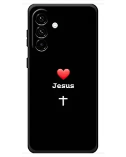 Чехол для Samsung Galaxy A18 4G с картинкой «Сердце - Jesus»