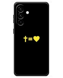 Чехол для Samsung Galaxy A18 4G с картинкой «Сердце и Крест»