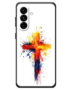 Чехол для Samsung Galaxy A18 4G с картинкой «Акварельный крест»