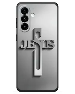Чохол для Samsung Galaxy A18 4G з картинкою «Металевий хрест Jesus»