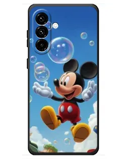 Чехол для Samsung Galaxy A18 4G с картинкой «Mickey и мыльные пузыри» Чехол для Samsung Galaxy A18 4G с картинкой «Mickey и мыльные пузыри»