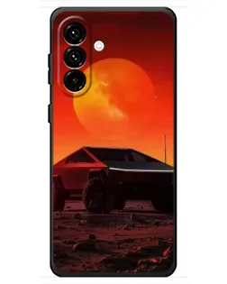 Чохол для Samsung Galaxy A18 4G з картинкою «Cybertruck на Марсі»