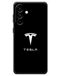 Чехол для Samsung Galaxy A18 4G с картинкой «Tesla White Logo» Чехол для Samsung Galaxy A18 4G с картинкой «Tesla White Logo»