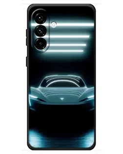 Чехол для Samsung Galaxy A18 4G с картинкой «Tesla в неоне» Чехол для Samsung Galaxy A18 4G с картинкой «Tesla в неоне»