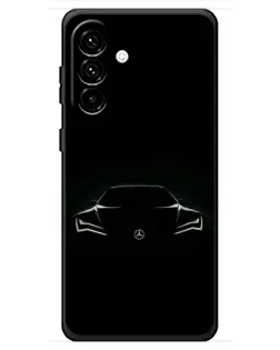 Чехол для Samsung Galaxy A18 4G с картинкой «Mercedes — силуэт авто»