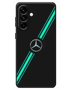 Чехол для Samsung Galaxy A18 4G с картинкой «Спортивные линии Mercedes»