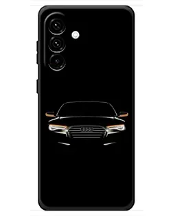 Чехол для Samsung Galaxy A18 4G с картинкой «Audi — ночной контур» Чехол для Samsung Galaxy A18 4G с картинкой «Audi — ночной контур»