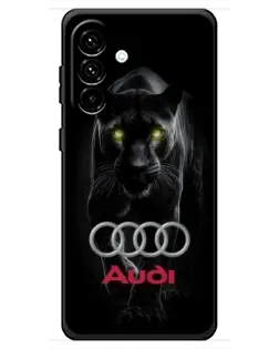 Чехол для Samsung Galaxy A18 4G с картинкой «Пантера и Audi» Чехол для Samsung Galaxy A18 4G с картинкой «Пантера и Audi»