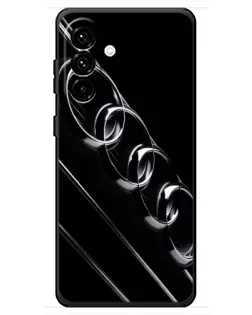 Чехол для Samsung Galaxy A18 4G с картинкой «Audi — абстрактные кольца» Чехол для Samsung Galaxy A18 4G с картинкой «Audi — абстрактные кольца»