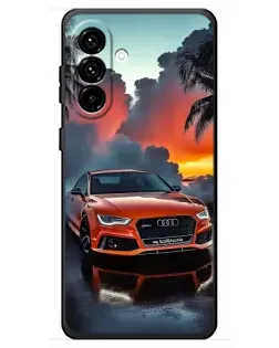 Чехол для Samsung Galaxy A18 4G с картинкой «Audi — закат» Чехол для Samsung Galaxy A18 4G с картинкой «Audi — закат»