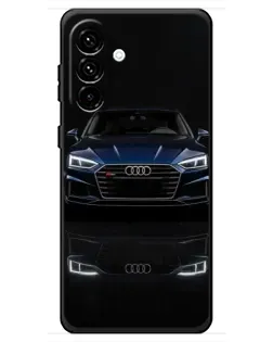 Чехол для Samsung Galaxy A18 4G с картинкой «Audi — ночное отражение» Чехол для Samsung Galaxy A18 4G с картинкой «Audi — ночное отражение»