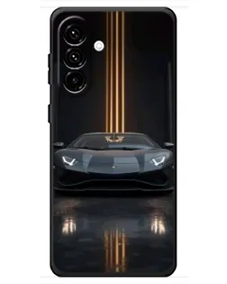 Чохол для Samsung Galaxy A18 4G з картинкою «Lamborghini золоті лінії»