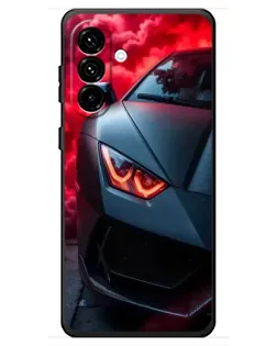 Чохол для Samsung Galaxy A18 4G з картинкою «Lamborghini червоне сяйво»