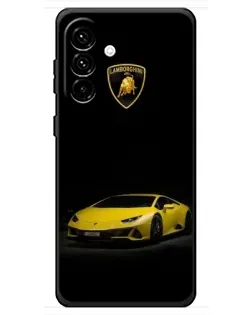 Чехол для Samsung Galaxy A18 4G с картинкой «Lamborghini желтый акцент» Чехол для Samsung Galaxy A18 4G с картинкой «Lamborghini желтый акцент»