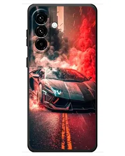 Чехол для Samsung Galaxy A18 4G с картинкой «Lamborghini красный дым» Чехол для Samsung Galaxy A18 4G с картинкой «Lamborghini красный дым»