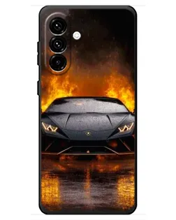 Чехол для Samsung Galaxy A18 4G с картинкой «Lamborghini в огне» Чехол для Samsung Galaxy A18 4G с картинкой «Lamborghini в огне»