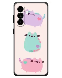 Чехол для Samsung Galaxy A18 4G с картинкой «Pusheen трио» Чехол для Samsung Galaxy A18 4G с картинкой «Pusheen трио»