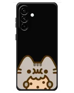 Чехол для Samsung Galaxy A18 4G с картинкой «Пушин на черном»