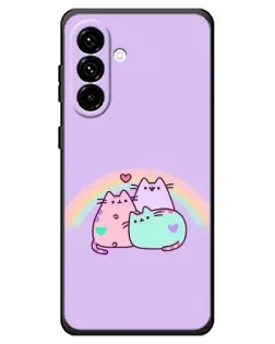 Чехол для Samsung Galaxy A18 4G с картинкой «Радужные Пушины»